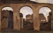 Corot Camille The Theater painting